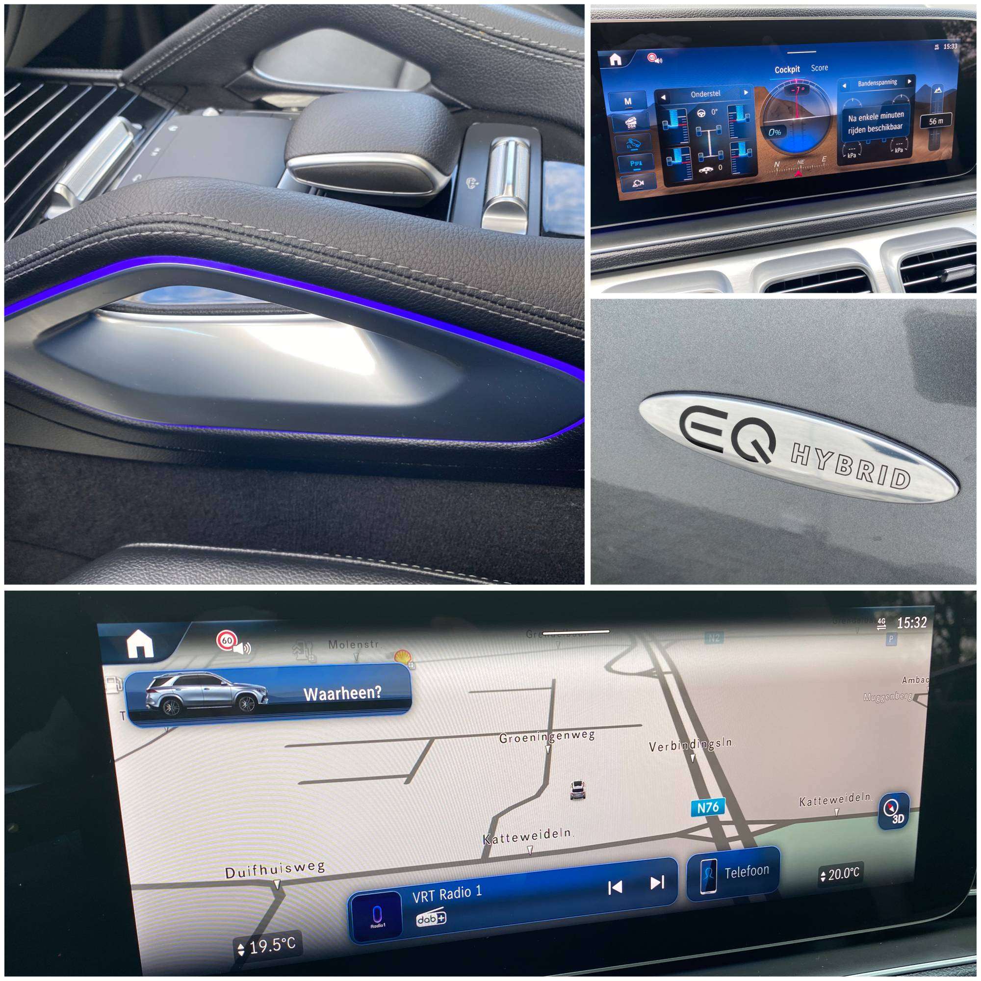 Mercedes-Benz GLE 400 e 9G 4M AMG 20″/Distronic+/Airmatic-Luchtvering/PanoDak/360°/Burmester/MemorySeats/HandsFree/Trekhaak3.5T
