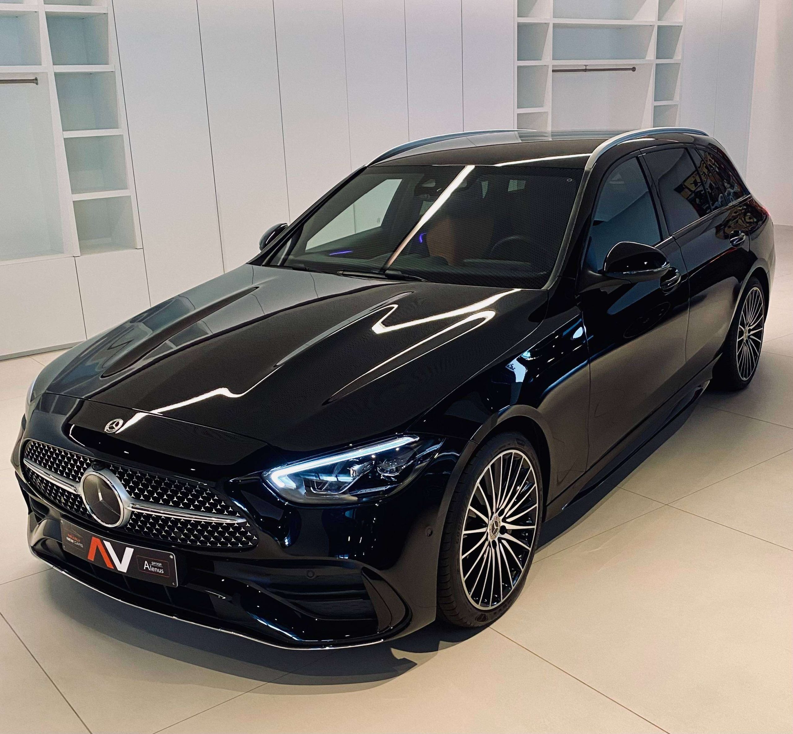 Mercedes-Benz C 200 9G AMG Advanced 19″/Distronic/Leder-Sienabruin/Dodehoek/Ambiente/Trekhaak