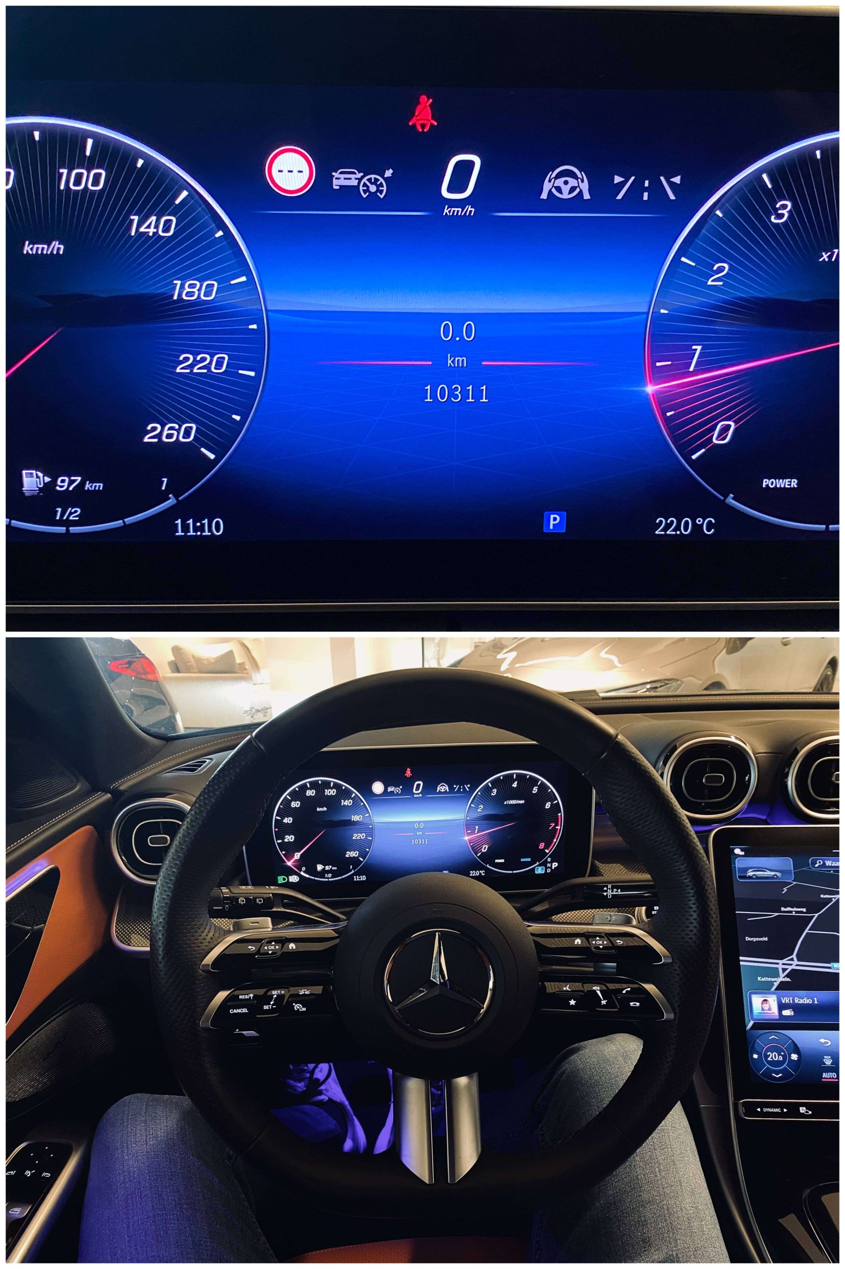 Mercedes-Benz C 200 9G AMG Advanced 19″/Distronic/Leder-Sienabruin/Dodehoek/Ambiente/Trekhaak